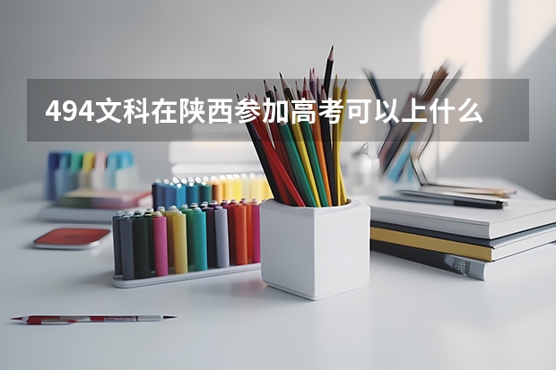 494文科在陕西参加高考可以上什么大学