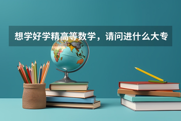 想学好学精高等数学，请问进什么大专院校好？