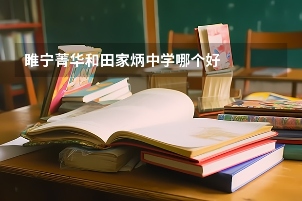 睢宁菁华和田家炳中学哪个好