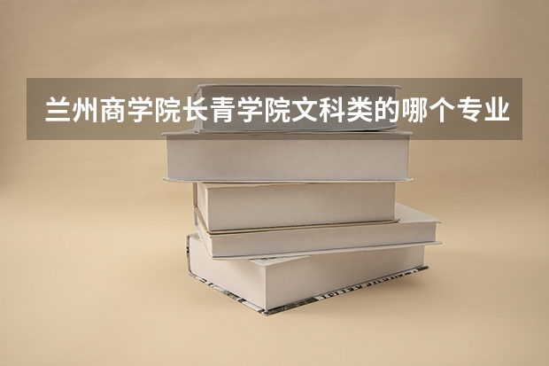 兰州商学院长青学院文科类的哪个专业好？