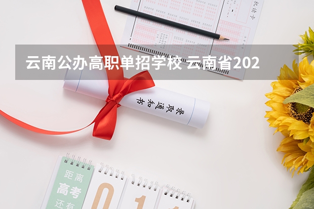 云南公办高职单招学校 云南省2023年单招公办学校有哪些